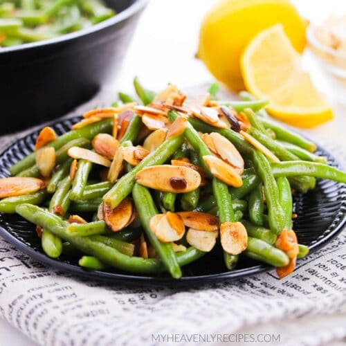Green Bean Almondine Recipe - My Heavenly Recipes