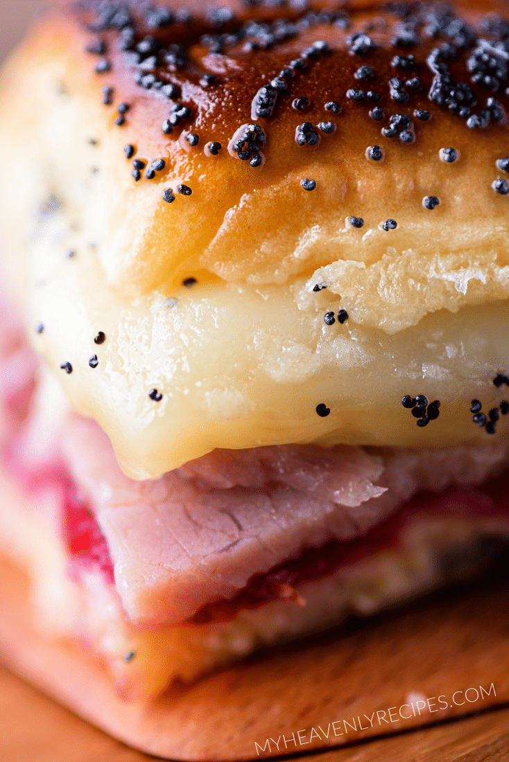 Ham and Cranberry Hawaiian Roll Sliders