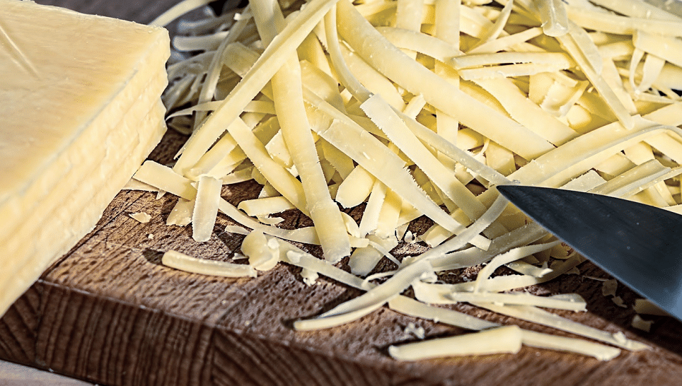 This cheese grater has helped make shredding cheese so much easier