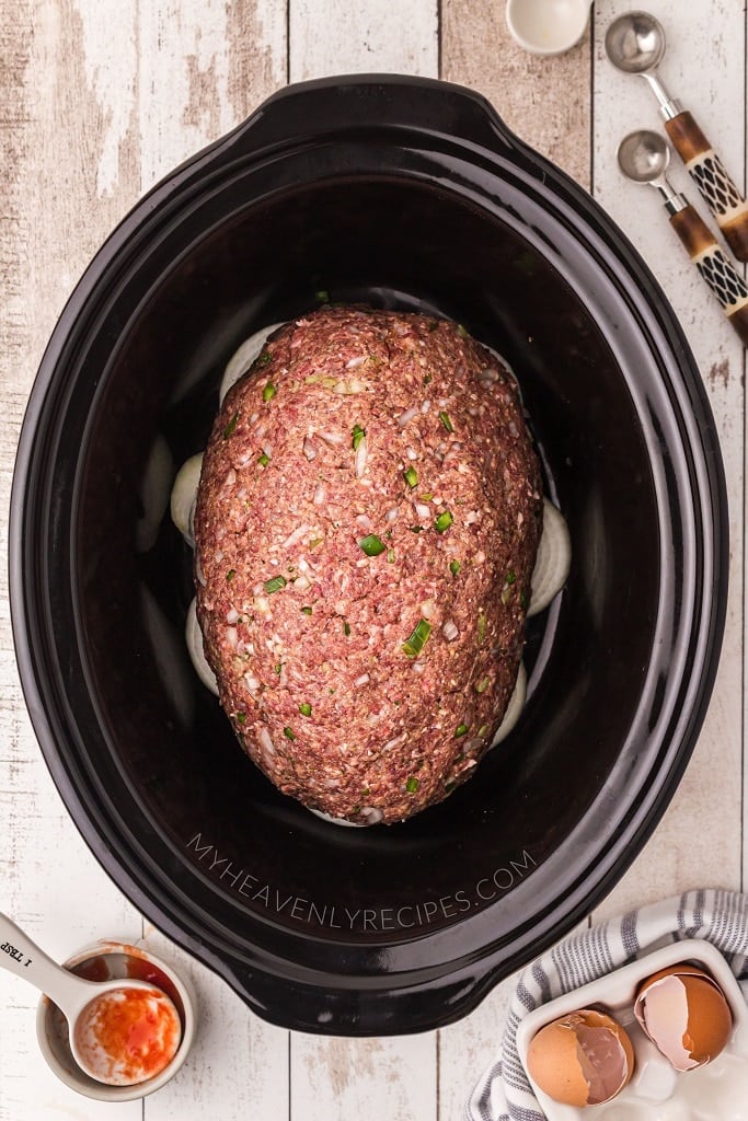 Crockpot Meatloaf Recipe - My Heavenly Recipes