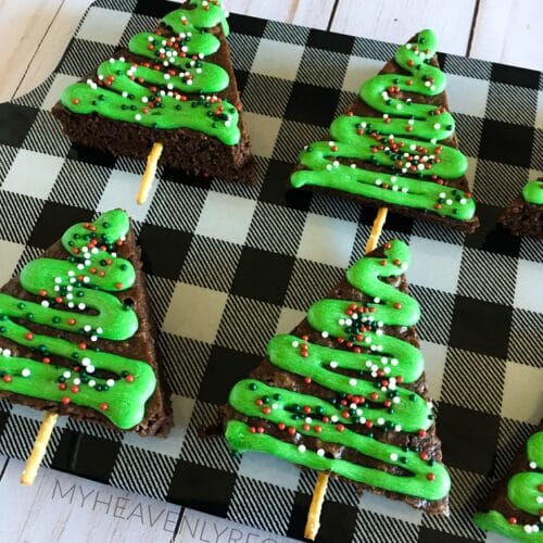 Christmas Tree Brownies My Heavenly Recipes