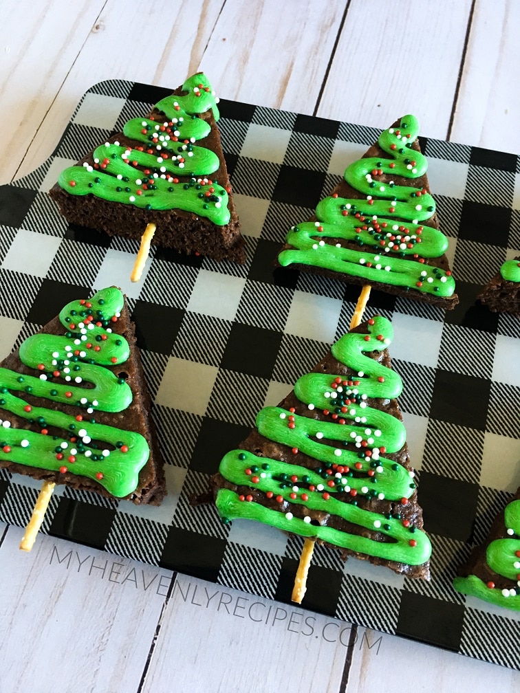 Christmas Tree Brownies Recipe