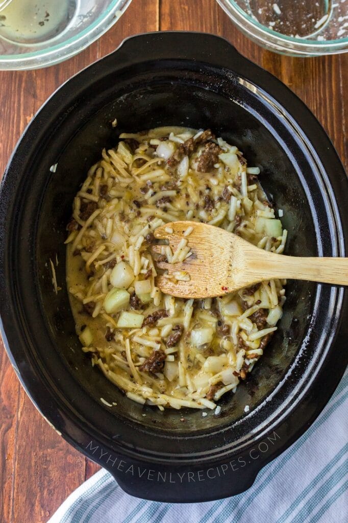 Crockpot Breakfast Casserole W Sausage