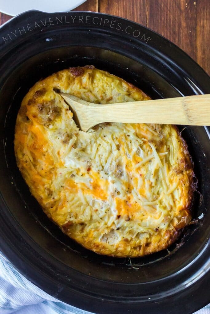 Crockpot Breakfast Casserole Recipe with Hashbrowns