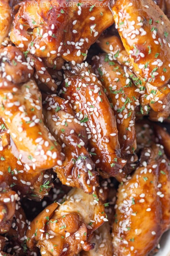 Slow Cooker Teriyaki Chicken Wings - My Heavenly Recipes