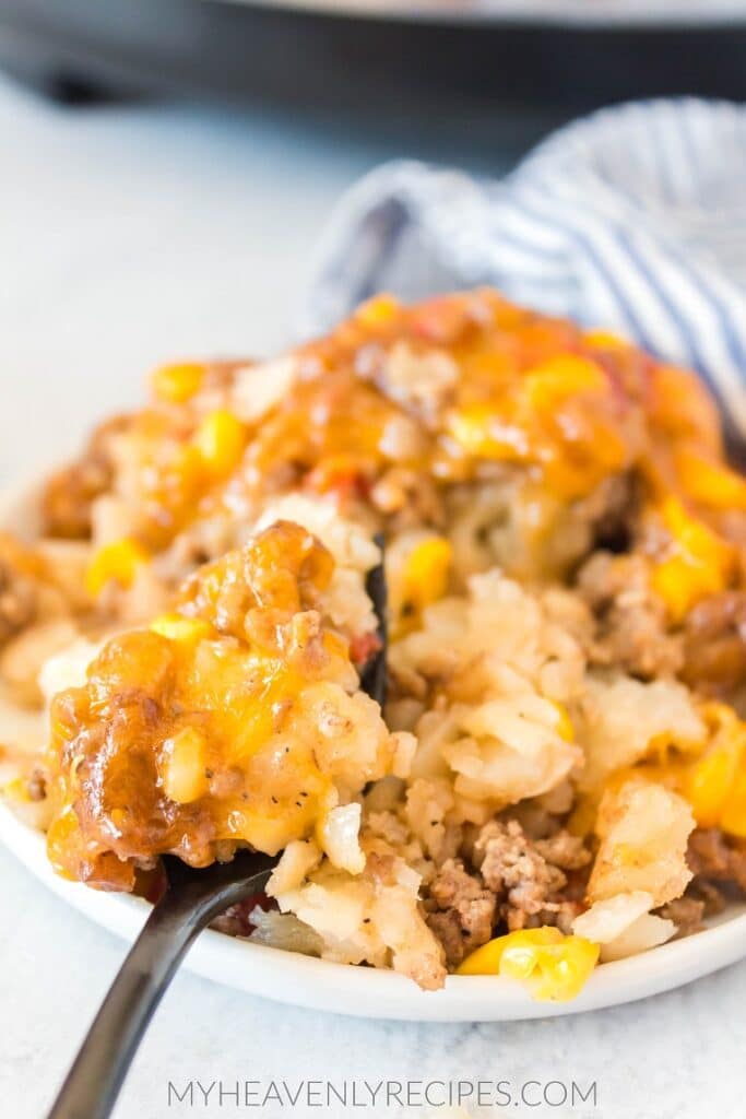 Crockpot Tex Mex Tater Tot Casserole - My Heavenly Recipes