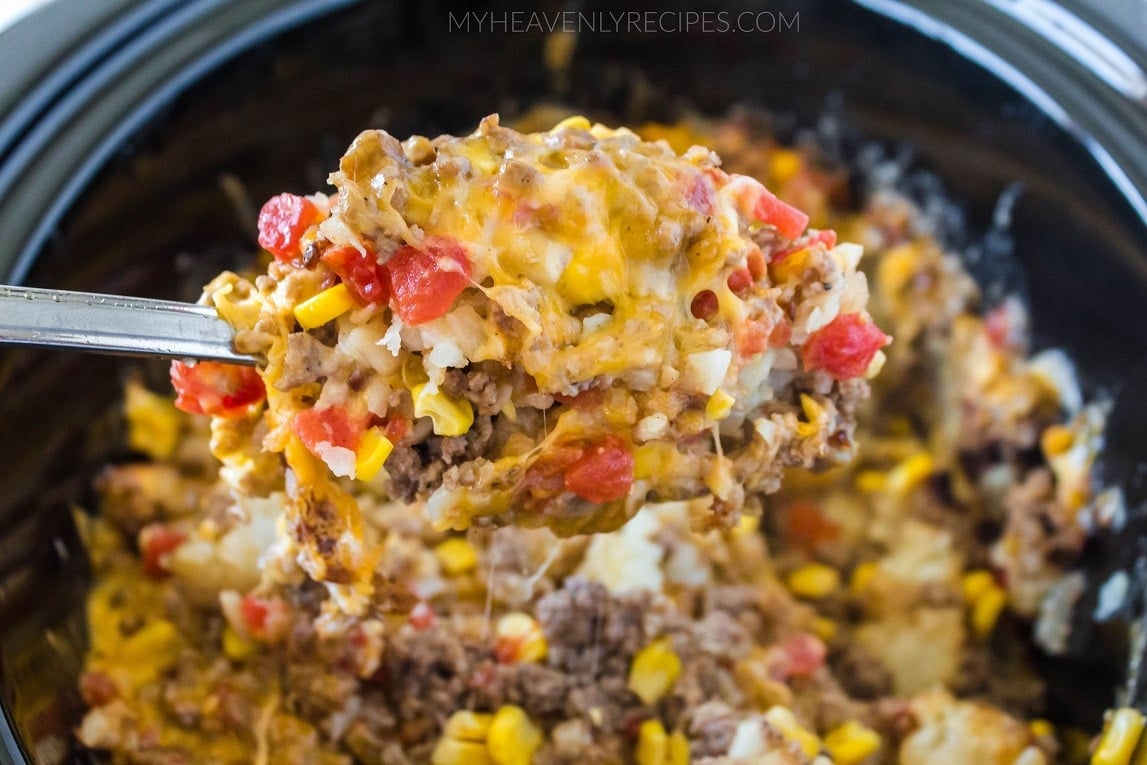 Slow Cooker Tater Tot Casserole - Damn Delicious