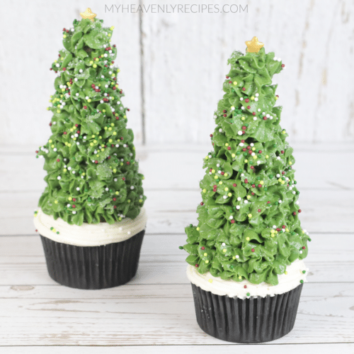 Ice Cream Cone Christmas Tree Cupcakes My Heavenly Recipes