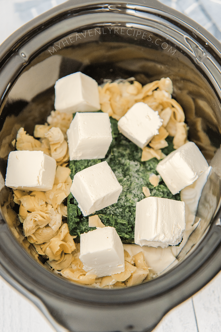 Crockpot Spinach Artichoke Dip Recipe My Heavenly Recipes