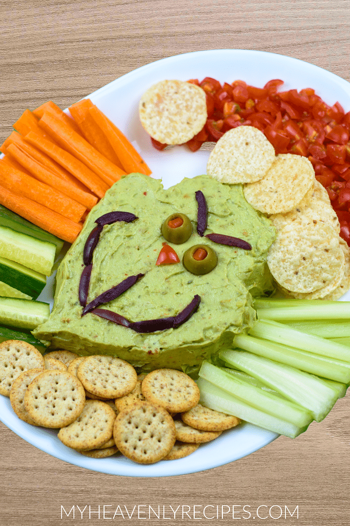 Grinch Guacamole Fun Christmas Appetizer