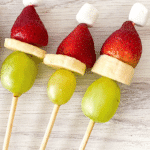 Grinch Kabobs - Healthy Christmas Snack!