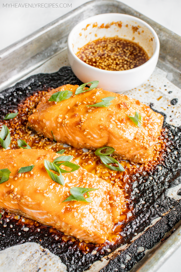 Easiest Baked Teriyaki Salmon My Heavenly Recipes