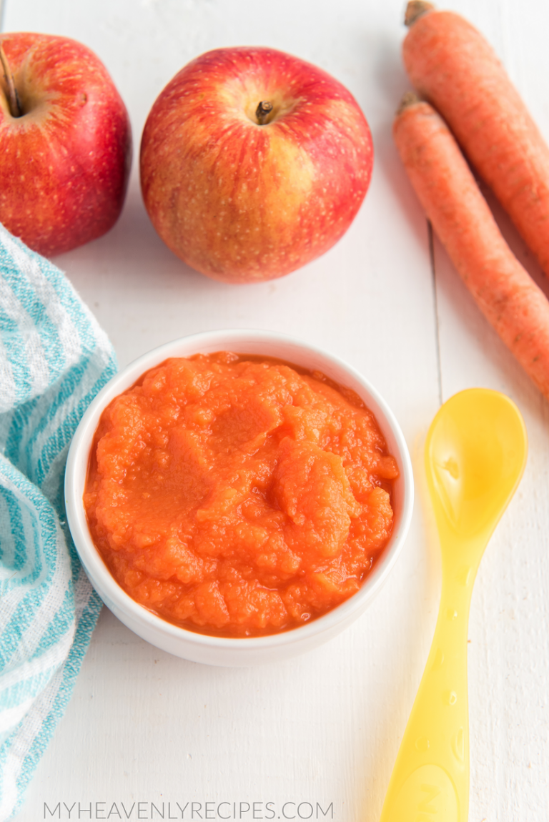 Carrot Puree for Baby (Using Apple) My Heavenly Recipes