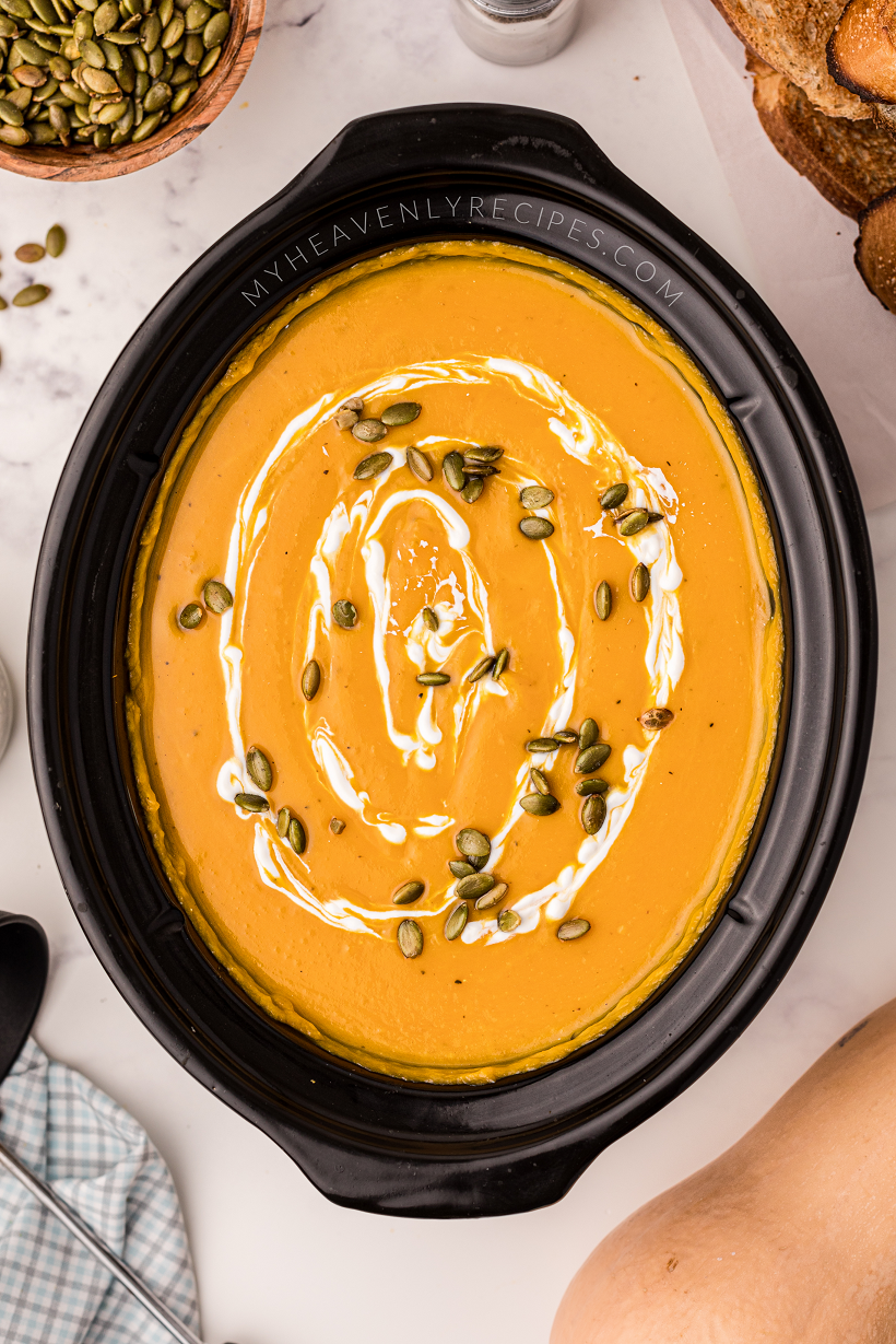 Crockpot Butternut Squash Soup