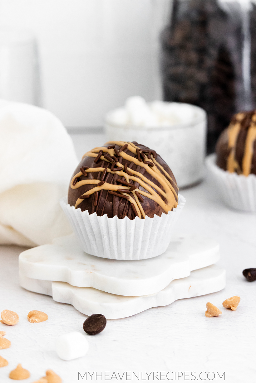 Peanut Butter Hot Cocoa Bombs