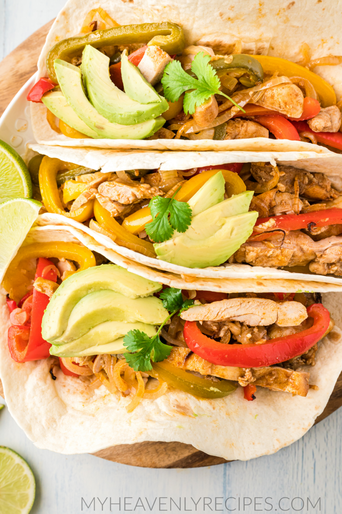 Sheet Pan Chicken Fajitas - My Heavenly Recipes