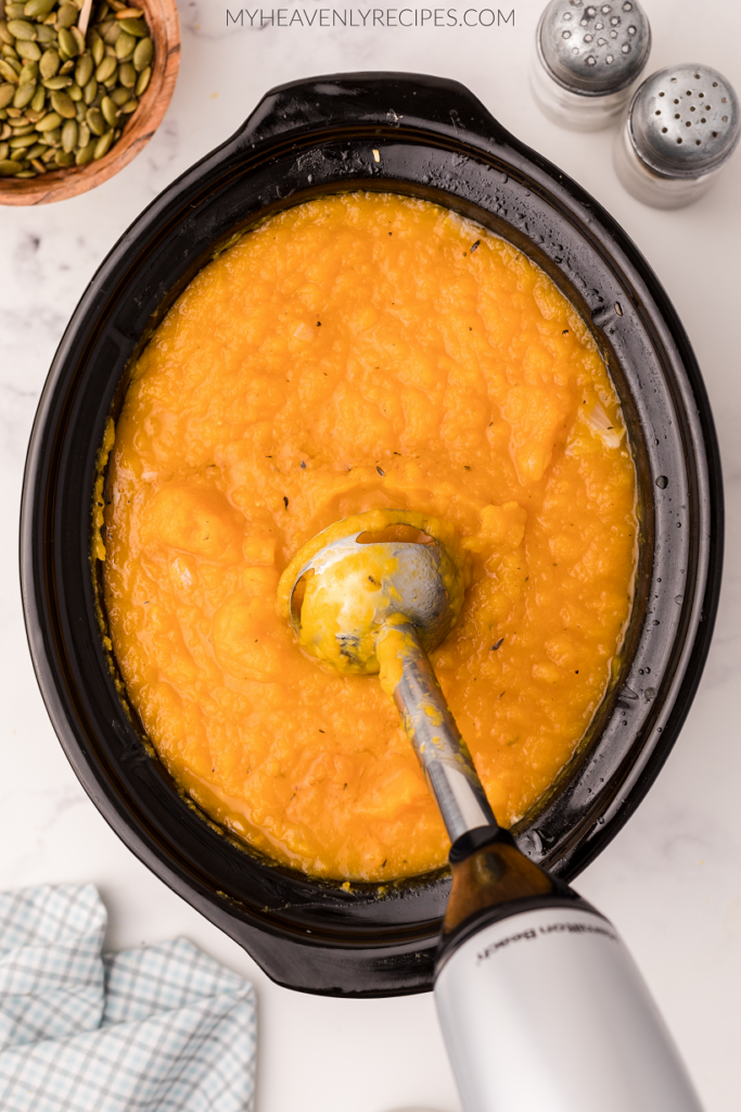 Crockpot Butternut Squash Soup - My Heavenly Recipes