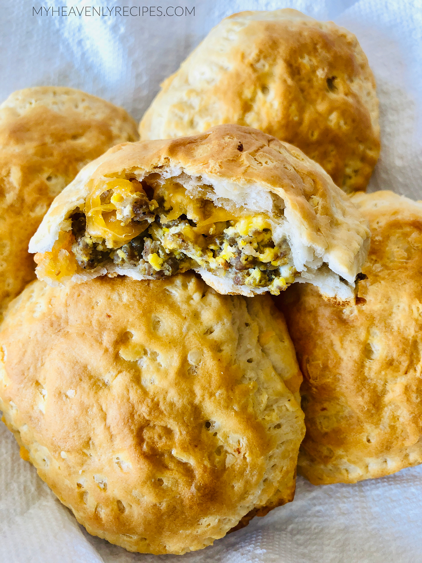 Skillet Ground Beef and Biscuits