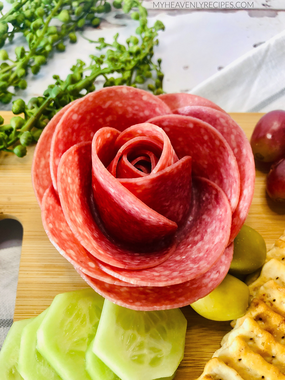 How to Make Salami Roses for a Charcuterie Board