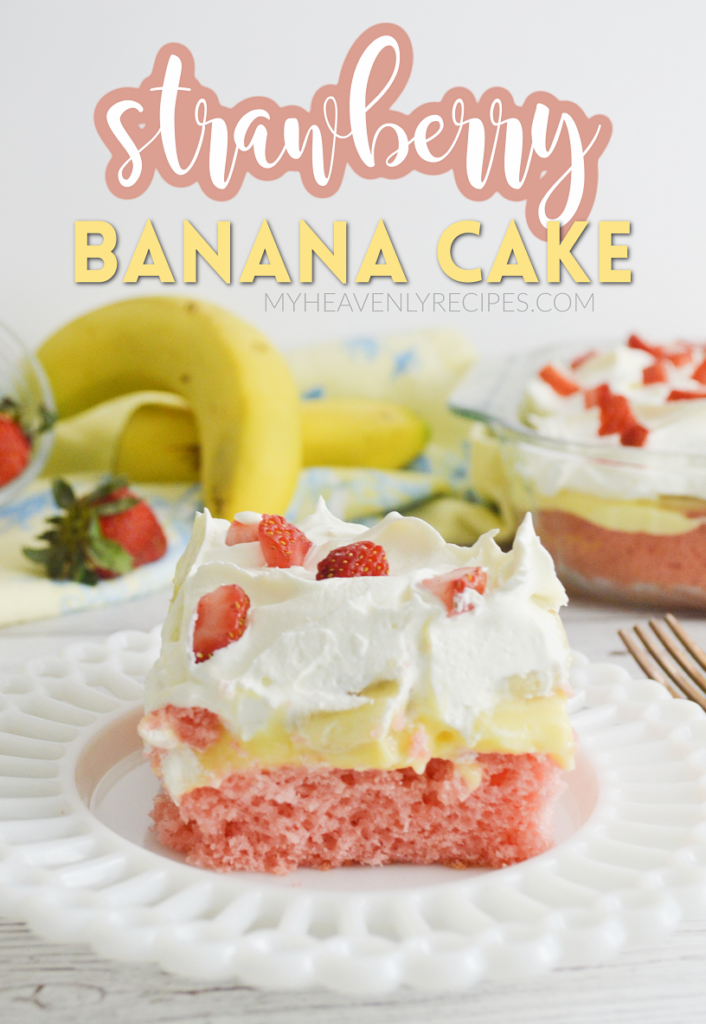 Banana Cake Brownies (With The Best Strawberry Cream Cheese Frosting) - The  Tasteful Tribe