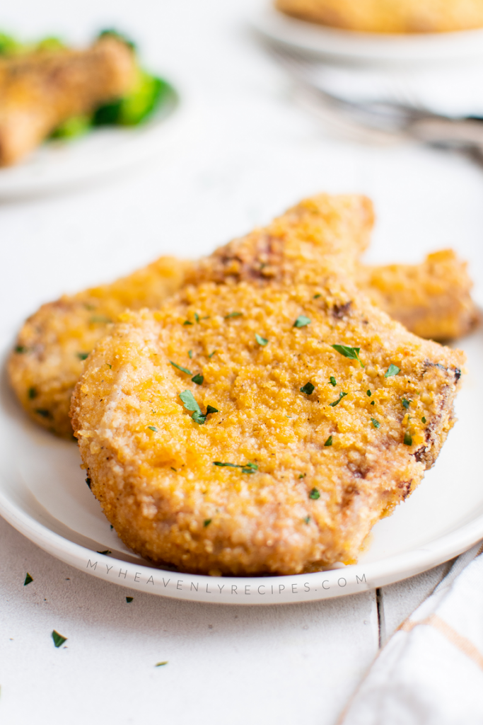 Parmesan Crusted Pork Chops - My Heavenly Recipes