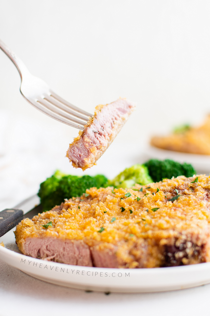 Parmesan Crusted Pork Chops - My Heavenly Recipes