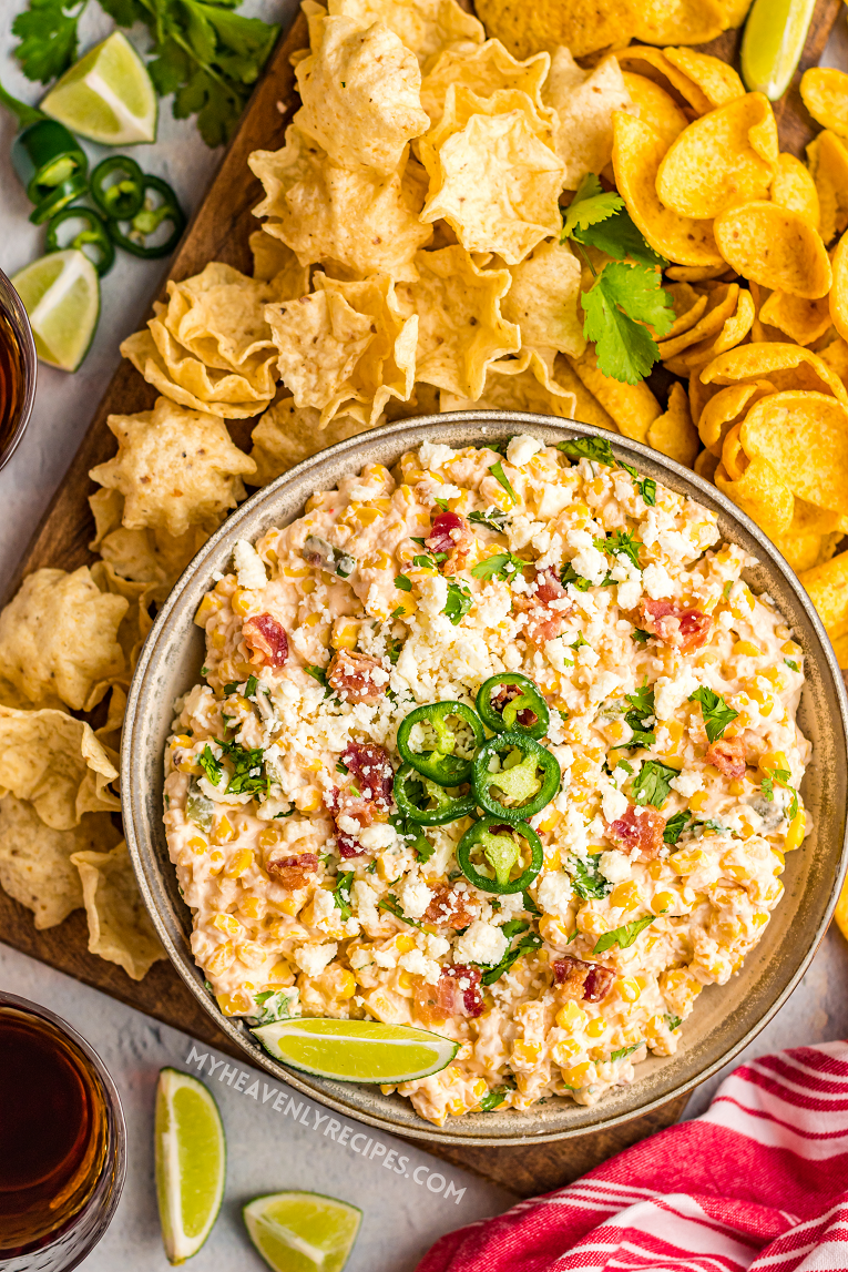 Crock Pot Hot Bacon and Corn Dip - Beyer Eats and Drinks