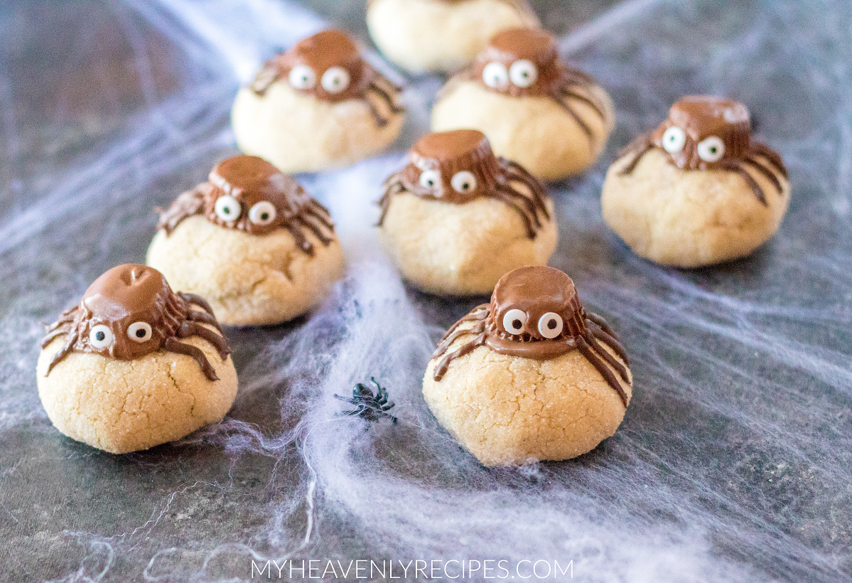 Peanut Butter Spider Cookies