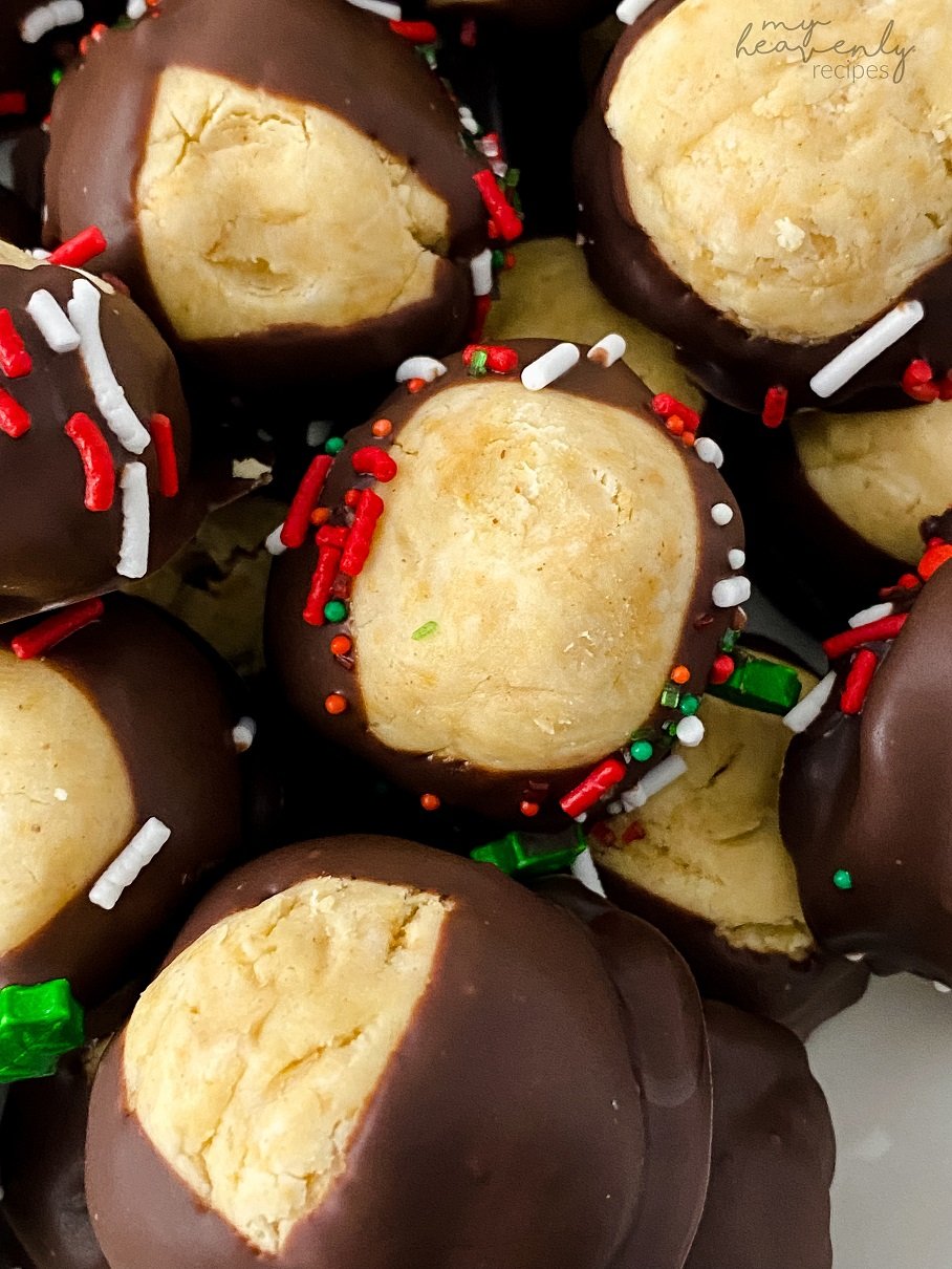 christmas buckeye cookies