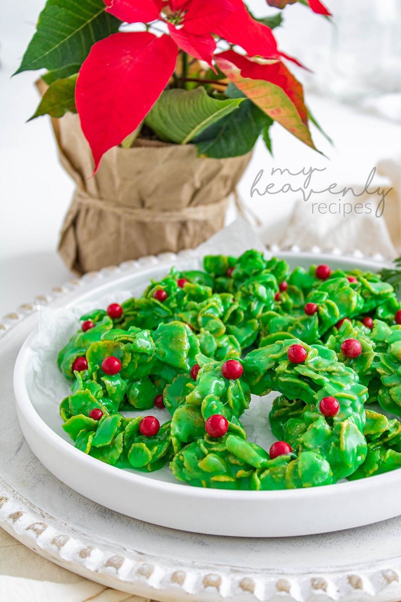 Cornflake Wreath Christmas Cookies Recipe