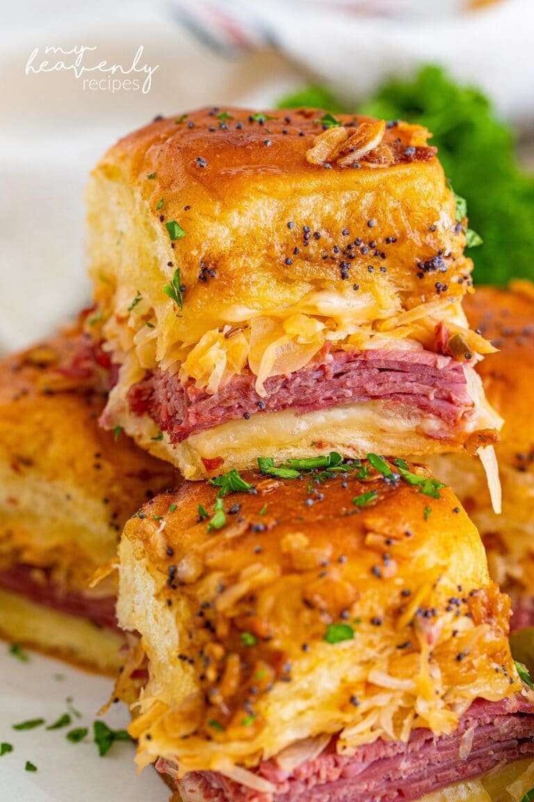 Reuben Sliders Recipe My Heavenly Recipes