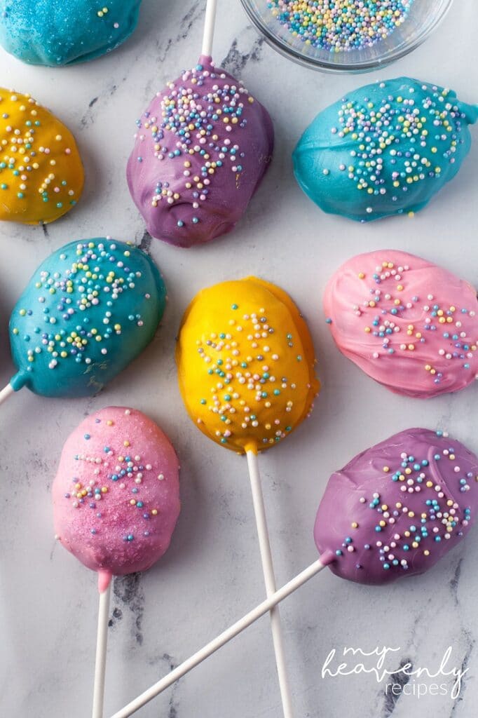 Easy Easter Cake Pops • Loaves and Dishes