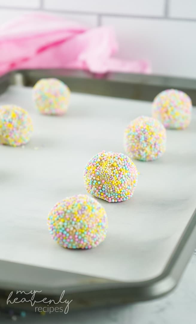 Easter Sprinkle Cookies - My Heavenly Recipes