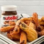 Nutella Filled Churro Bites