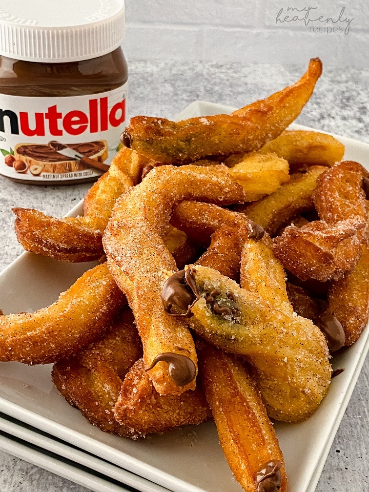 Nutella Stuffed Churros - Handle the Heat