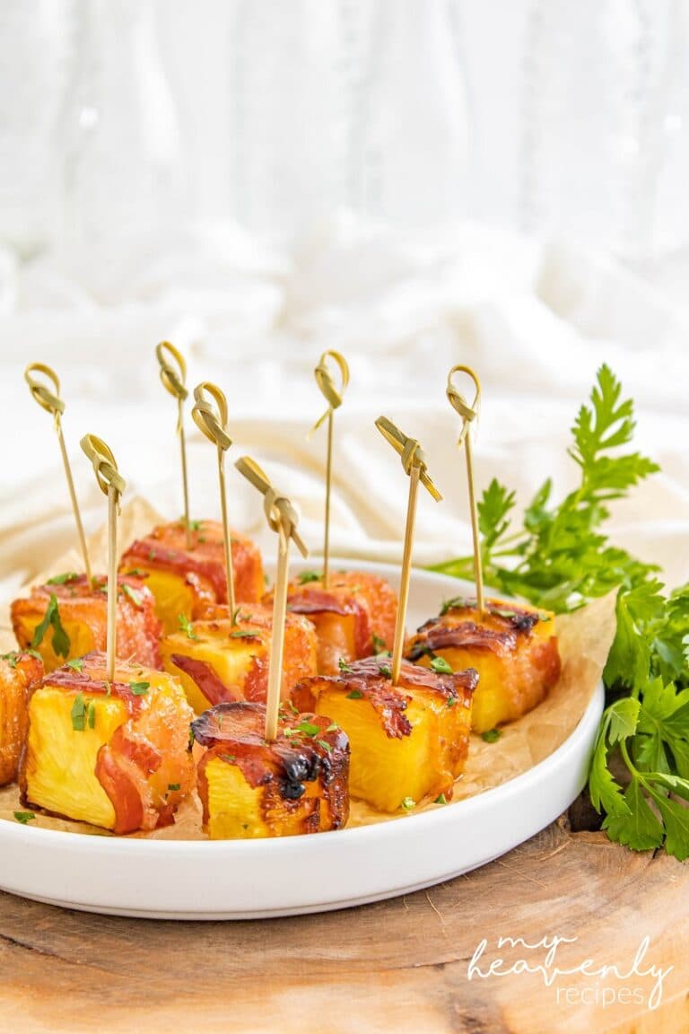 Bacon Wrapped Pineapple Bites My Heavenly Recipes
