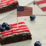 4th of July Flag Brownies