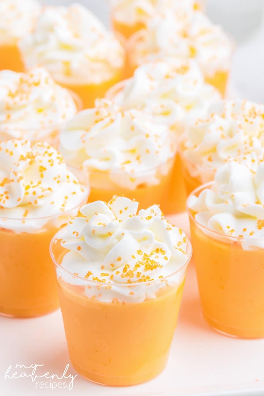 Orange Creamsicle Jello Shots - My Heavenly Recipes