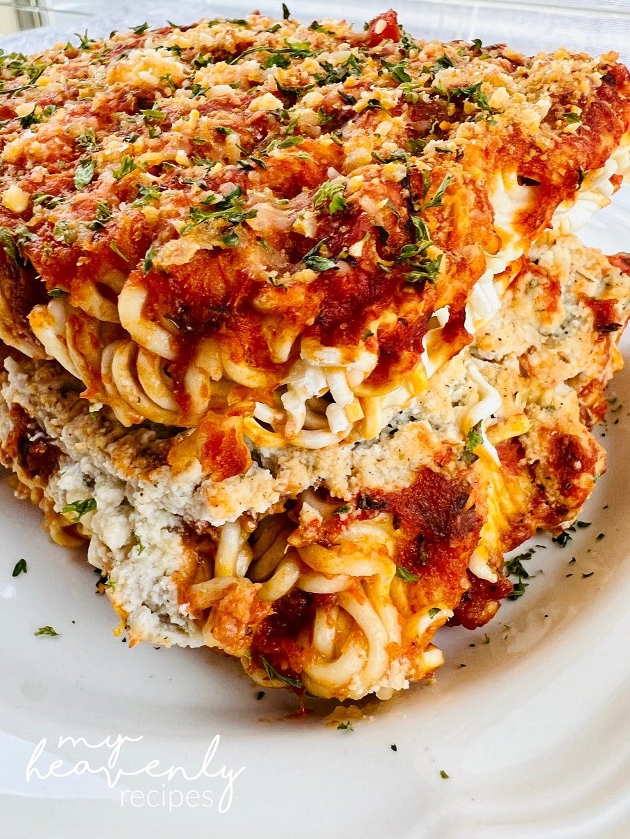 Ramen Lasagna - My Heavenly Recipes