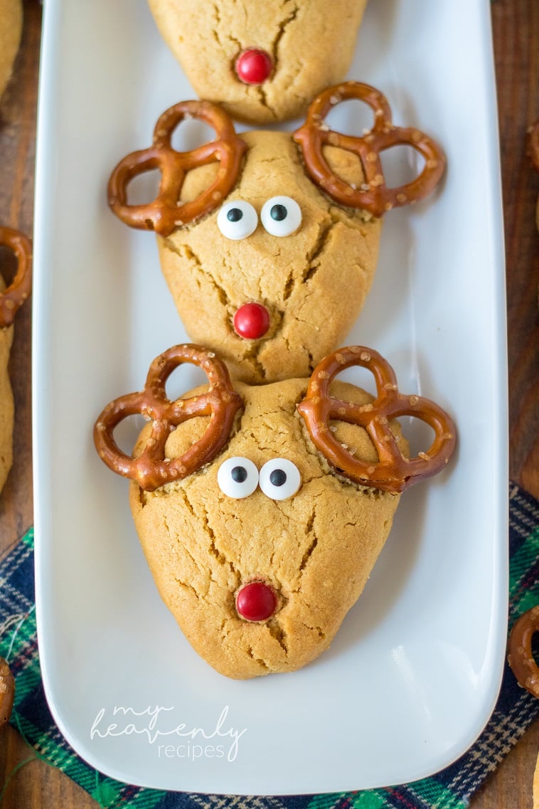 Peanut Butter Reindeer Cookies