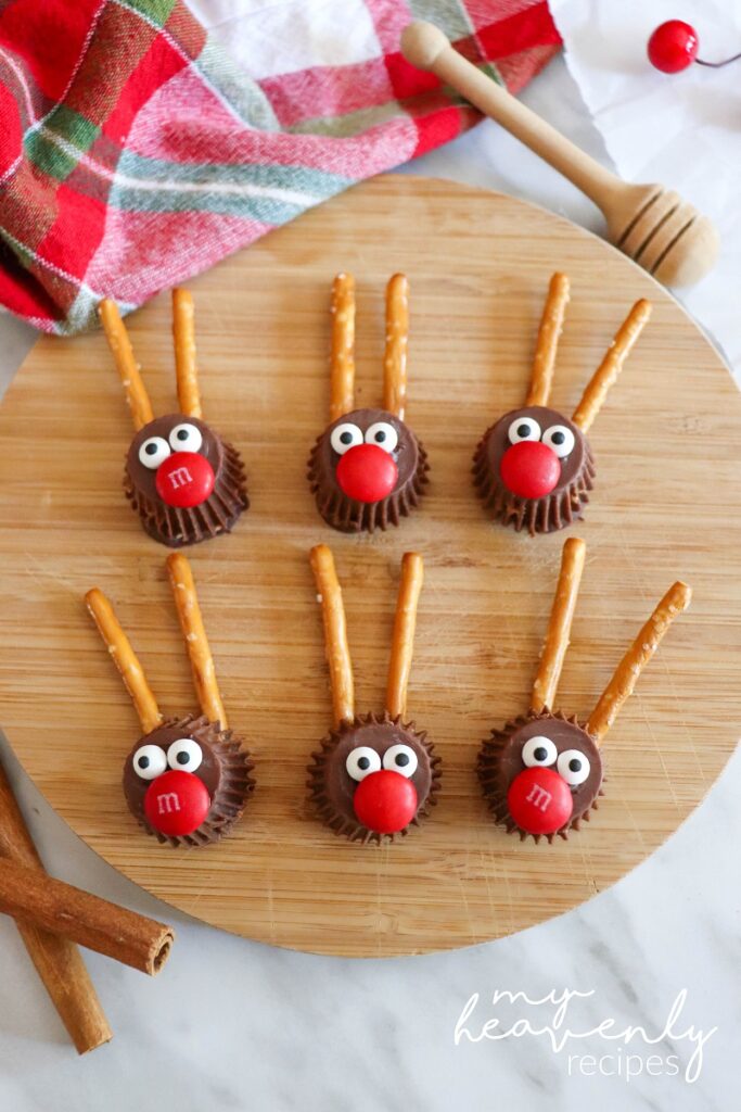 Reese's Cup Rudolph the Red Nose Reindeer Treats