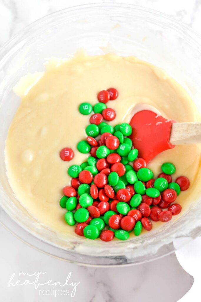 Christmas M&M Cookies Recipe - My Heavenly Recipes