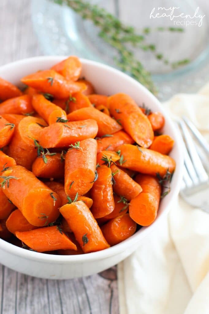 Crockpot Glazed Carrots - My Heavenly Recipes