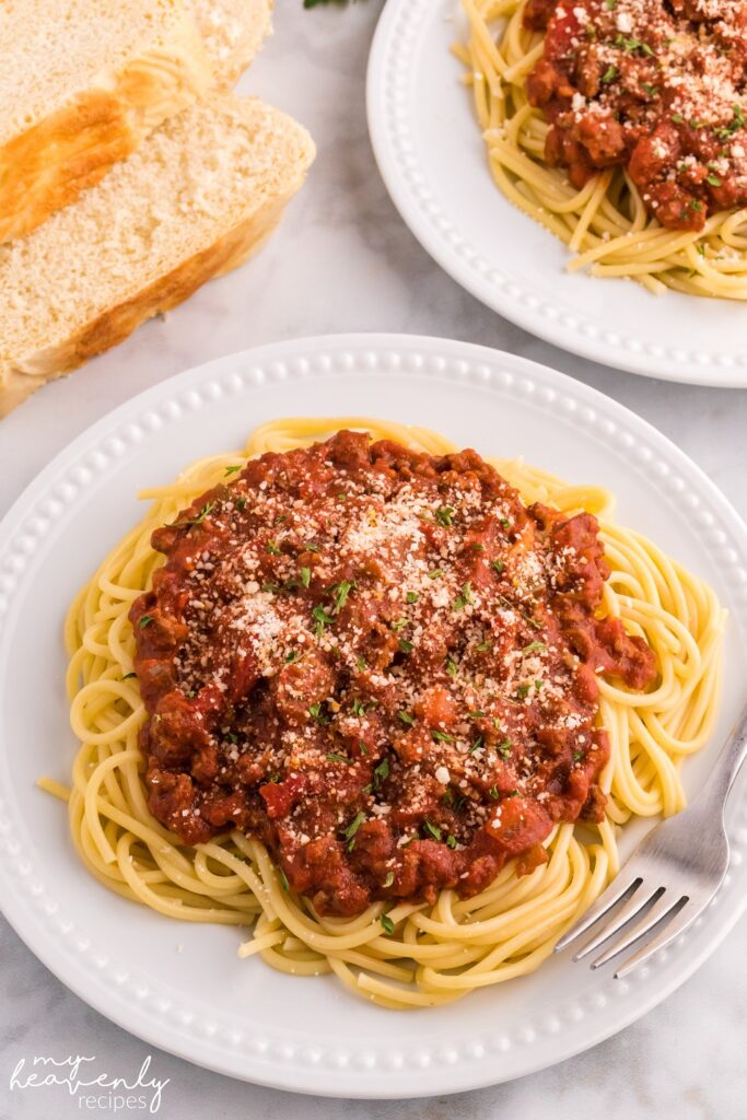 Homemade Spaghetti Sauce Recipe - My Heavenly Recipes