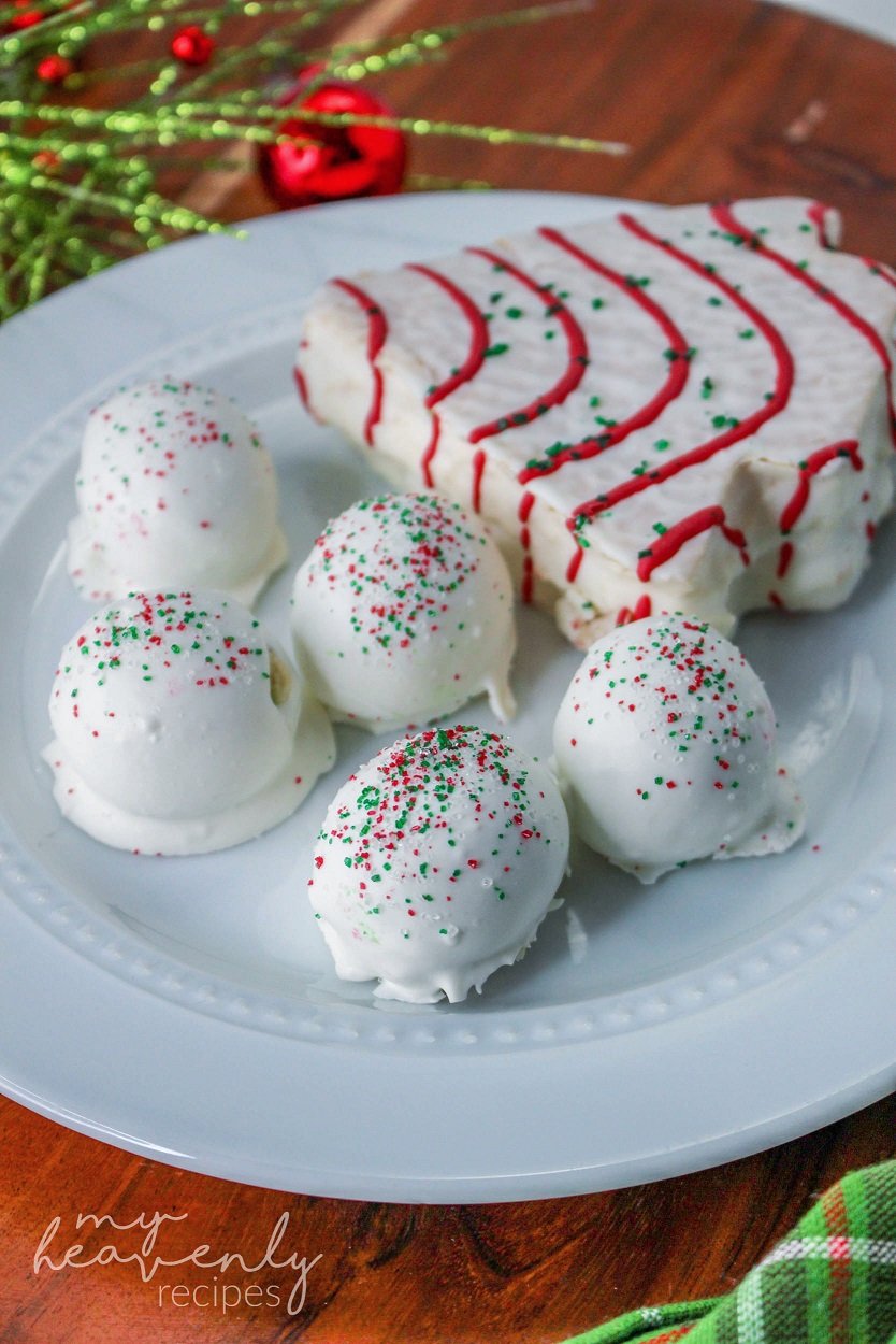 Little Debbie Christmas Cake Balls - My Heavenly Recipes