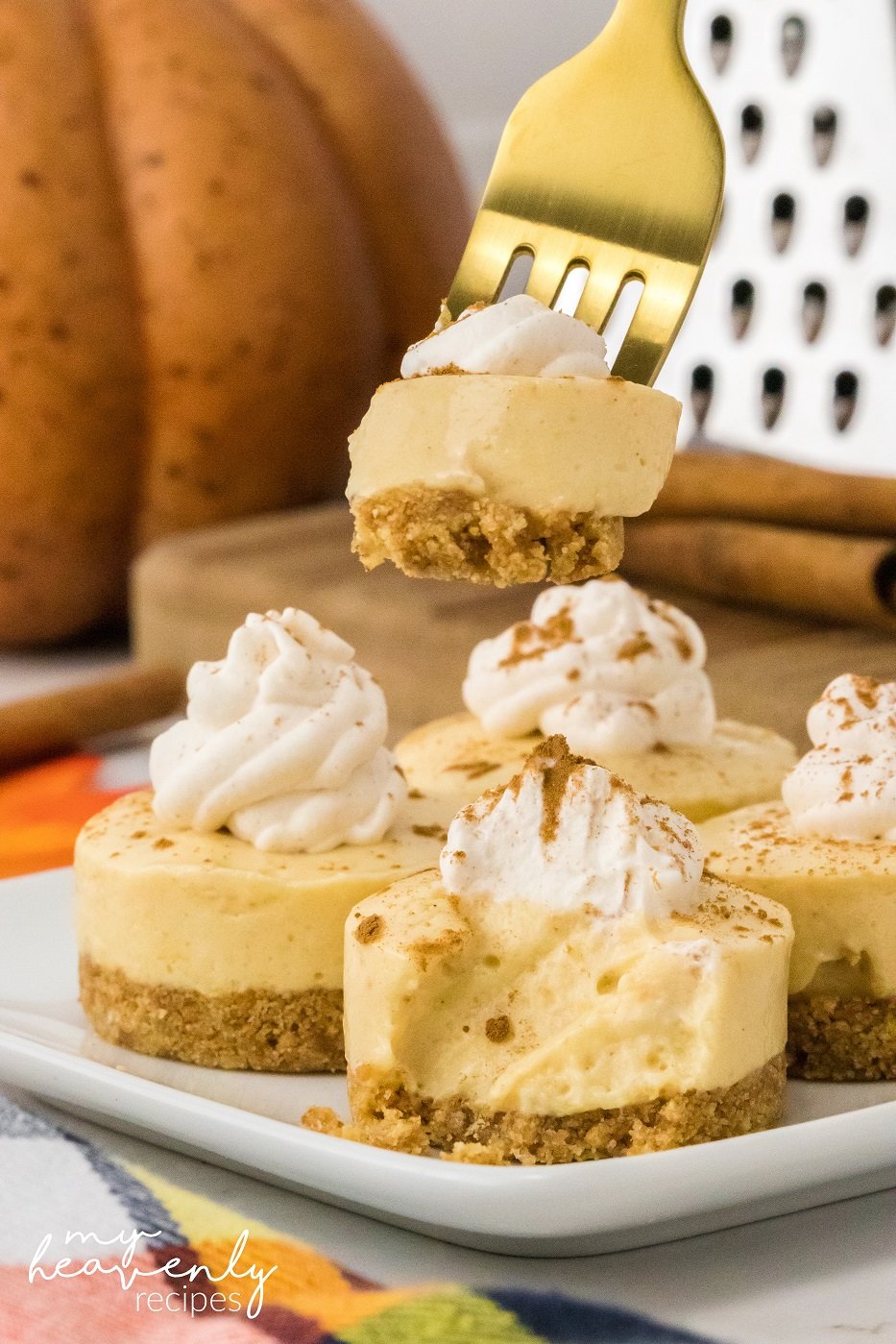 Pumpkin Cheesecake Bites