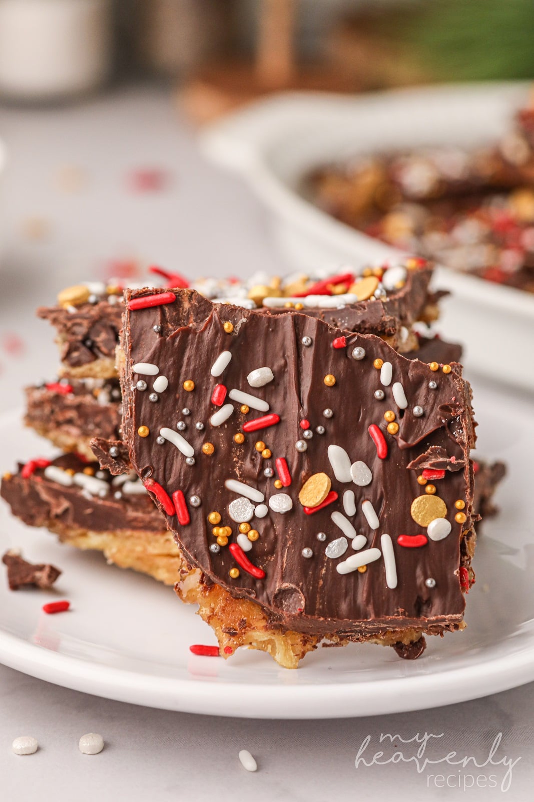 Christmas Crack (Saltine Cracker Toffee) - My Heavenly Recipes