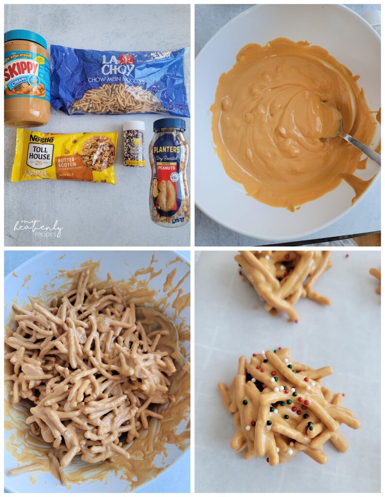 Butterscotch Haystacks Recipe - My Heavenly Recipes