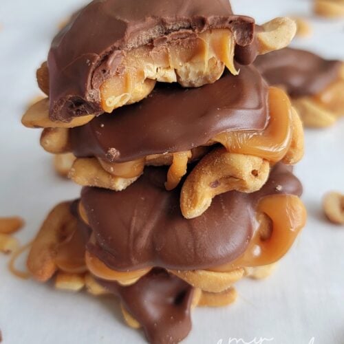 Cashew Clusters (Chocolate & Caramel) - My Heavenly Recipes