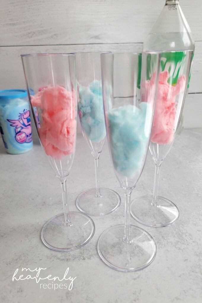 Cotton Candy Mocktails - My Heavenly Recipes